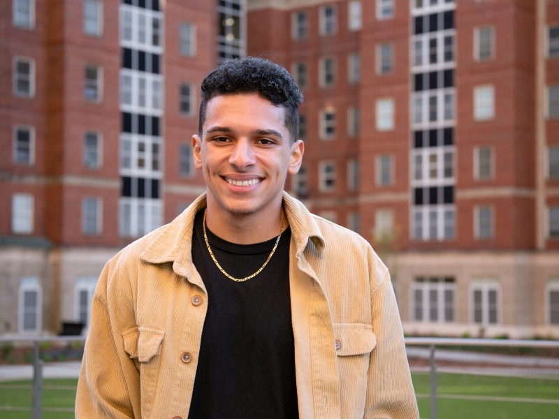 Hector Collazo is a third-year biomedical engineering major and is an RA in North Avenue Apartments South.