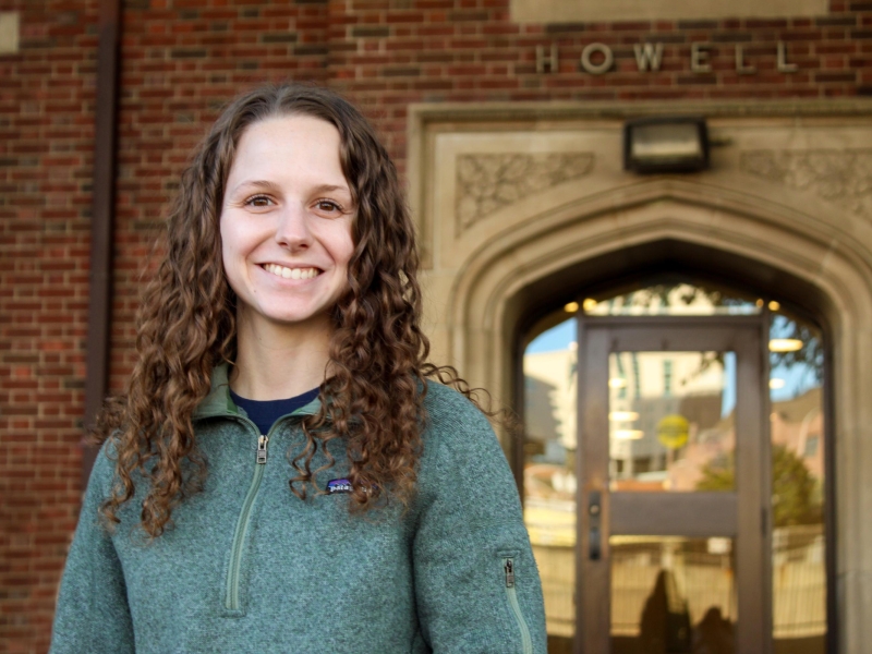Jessie Turner is a fourth-year industrial engineering major and is an RA in Howell Hall.