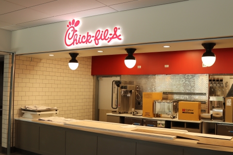 Tech Dining's new Chick-fil-A location in the John Lewis Student Center